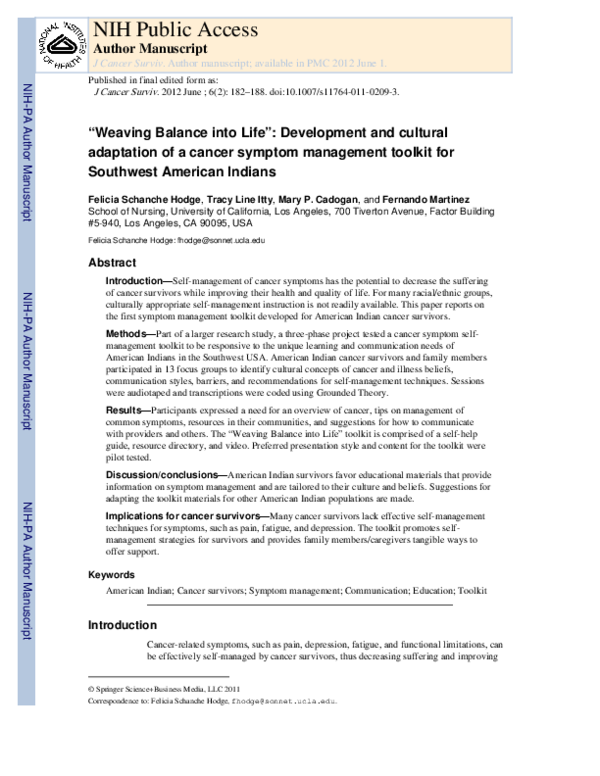 (PDF) Weaving Balance into Life