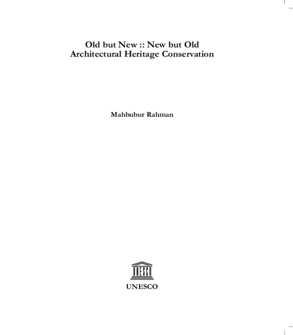 (PDF) PRESERVATION AND PROTECTION OF HISTORIC BUILDINGS
