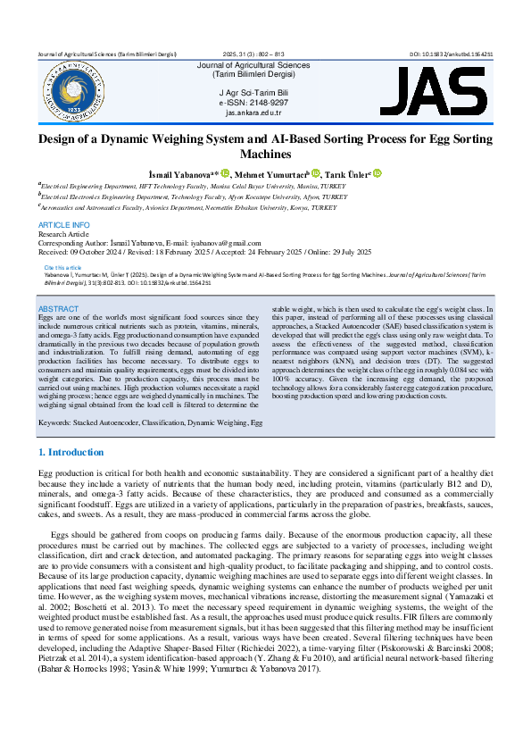 (PDF) Design of a Dynamic Weighing System and AI-Based Sorting Process ...