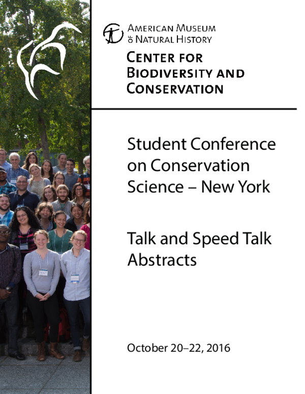 (PDF) SCCS-NY 2016 Talk Abstracts 2