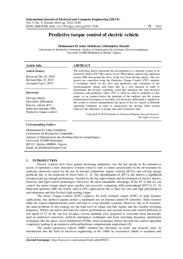 (PDF) Fuzzy Model Predictive Direct Torque Control of IPMSMs for ...