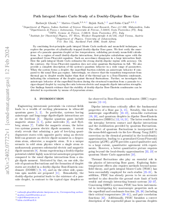 (PDF) Path Integral Monte Carlo Study of a Doubly-Dipolar Bose Gas