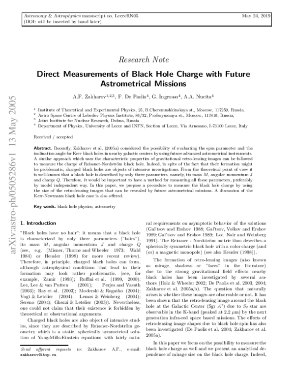 (PDF) (DOI: will be inserted by hand later) Research Note Direct ...