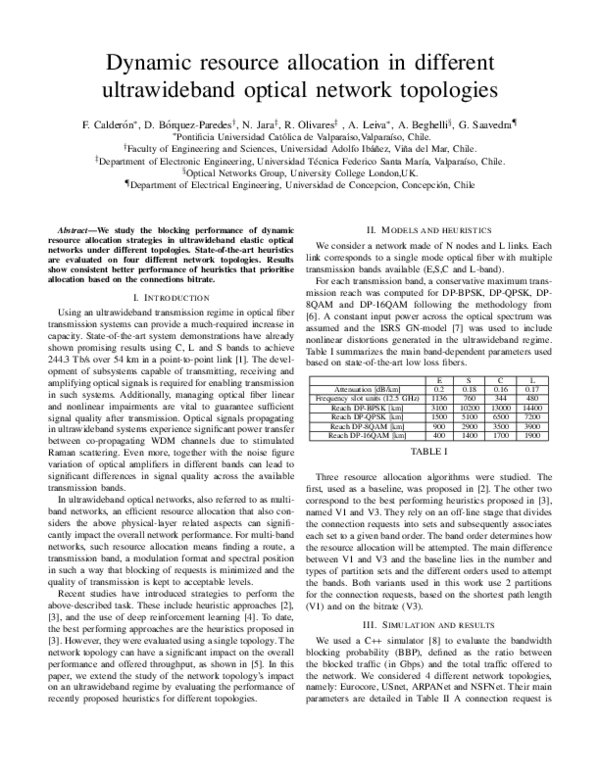 (PDF) Dynamic resource allocation in different ultrawideband optical ...