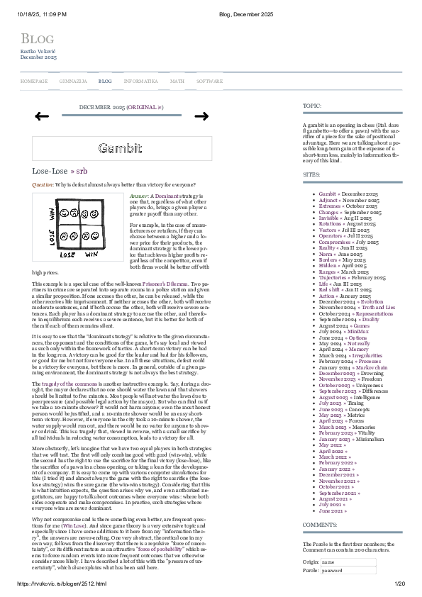 (PDF) Gambit, Information Theory