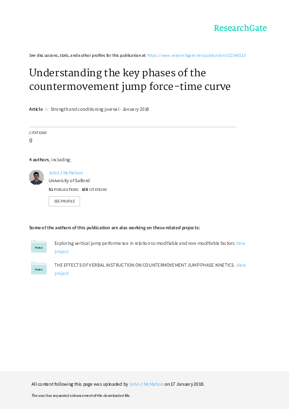 (PDF) Understanding the Key Phases of the Countermovement Jump Force ...