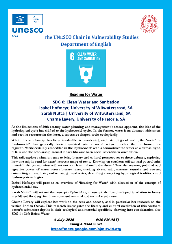 (PDF) SDG 6: Clean Water and Sanitation