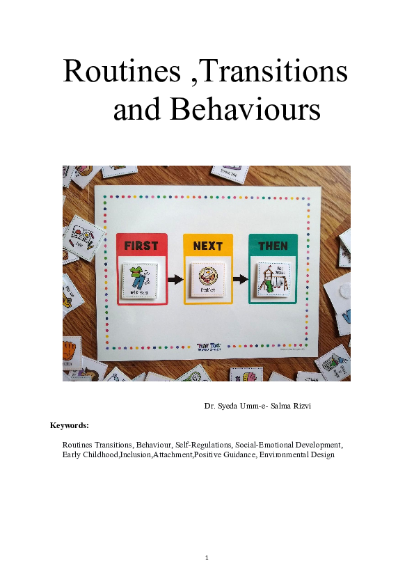 (PDF) Routines ,Transitions and Behaviours