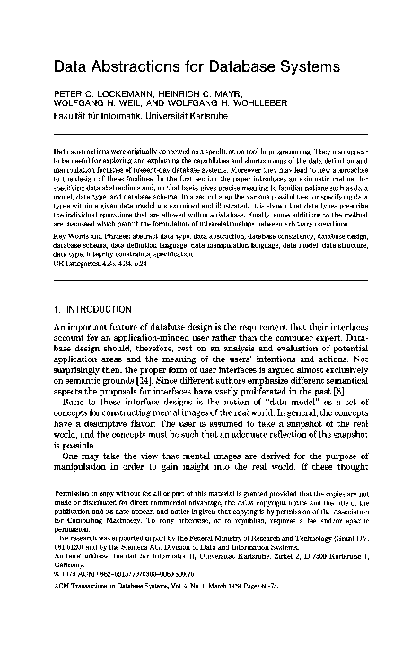 (PDF) Data abstractions for database systems