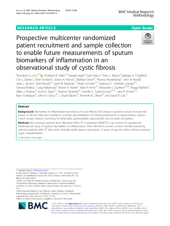(PDF) Prospective multicenter randomized patient recruitment and sample ...