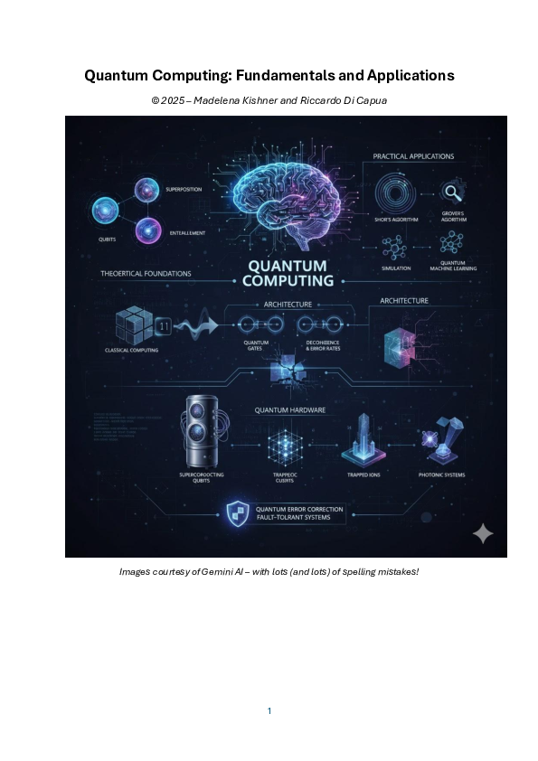 (PDF) Quantum Computing: Fundamentals and Applications