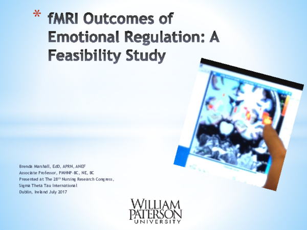 (PDF) MRI Outcomes of Emotional Regulation: A Feasibility Study