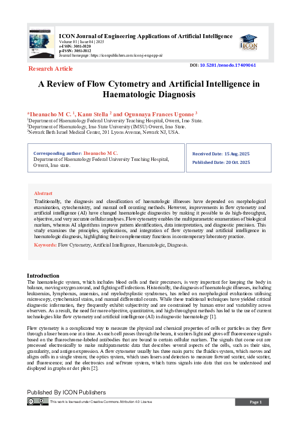 (PDF) A Review of Flow Cytometry and Artificial Intelligence in ...