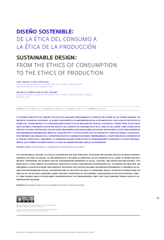 (PDF) Sustainable design: from the ethics of consumption to the ethics ...