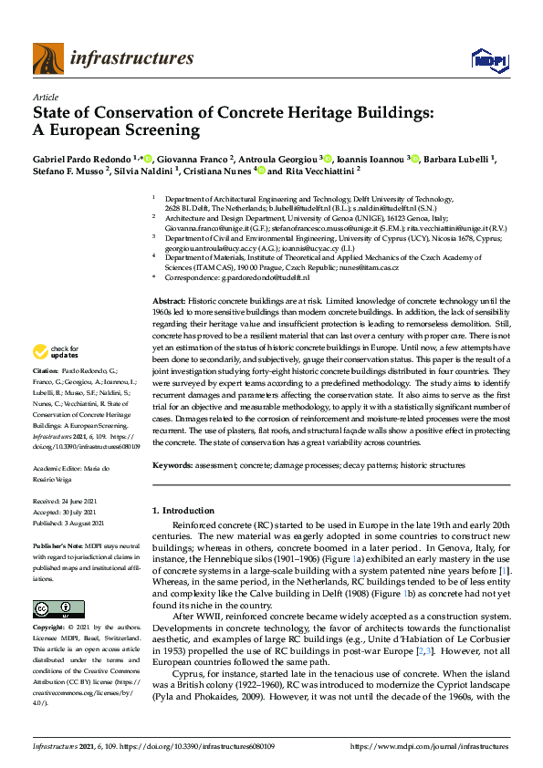 (PDF) State of Conservation of Concrete Heritage Buildings: A European ...
