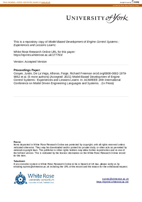 (PDF) Model-based Development of Engine Control System from Concept to ...