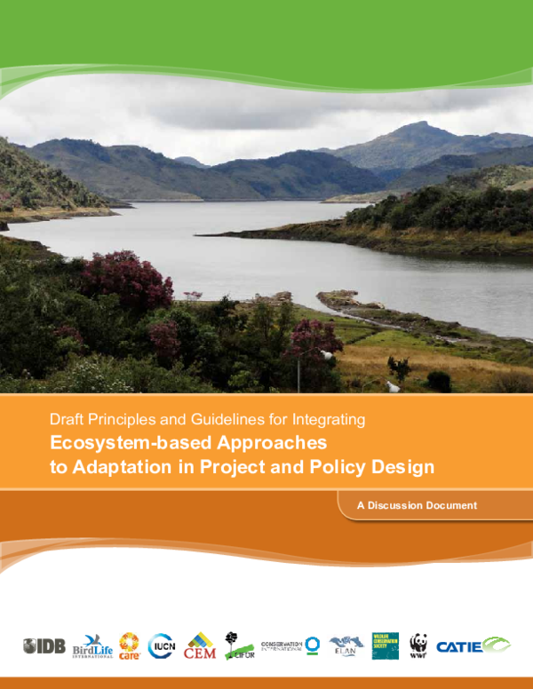 (PDF) Draft Principles and Guidelines for Integrating Ecosystem-Based ...