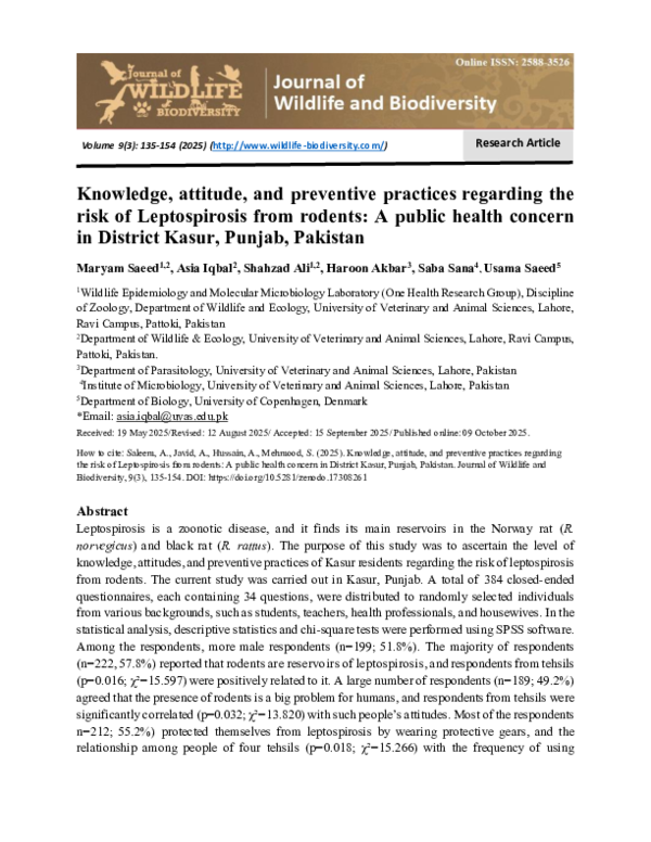 (PDF) Knowledge, attitude, and preventive practices regarding the risk ...