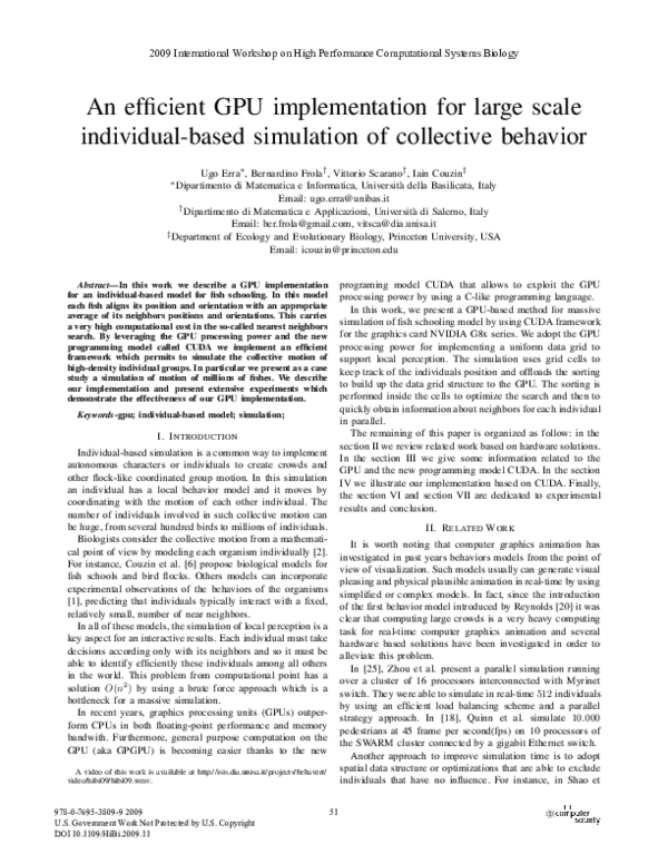 (PDF) An Efficient GPU Implementation for Large Scale Individual-Based ...