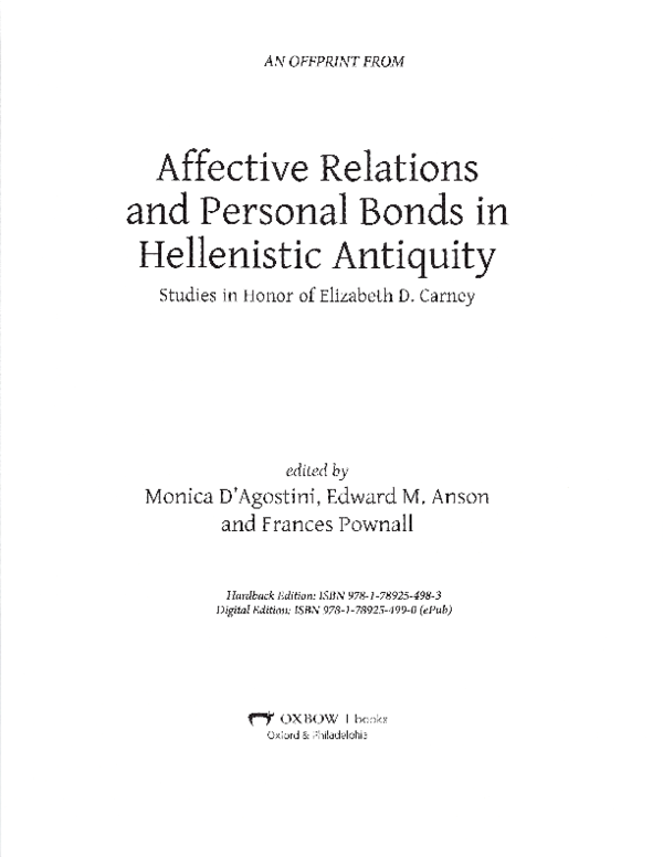 (PDF) J. Roisman, Alexander's Friends