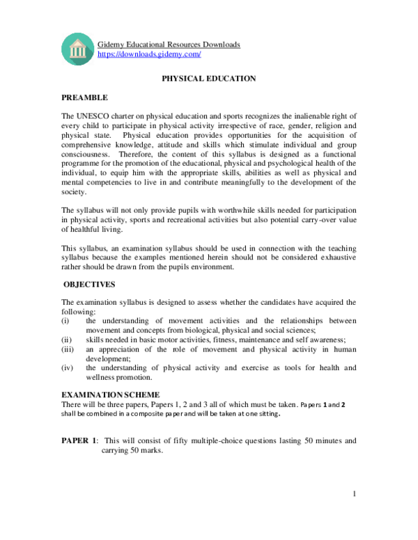 (PDF) PHYSICAL EDUCATION