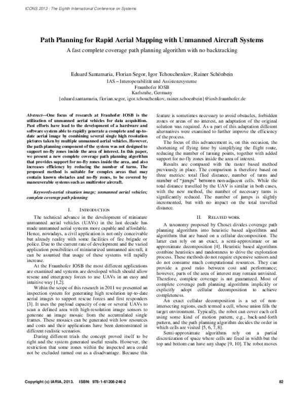 (PDF) Path planning for rapid aerial mapping with unmanned aircraft systems