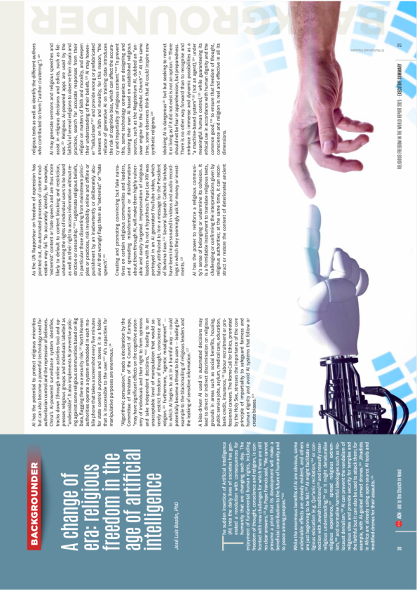 (PDF) "A change of era: religious freedom in the age of artificial ...