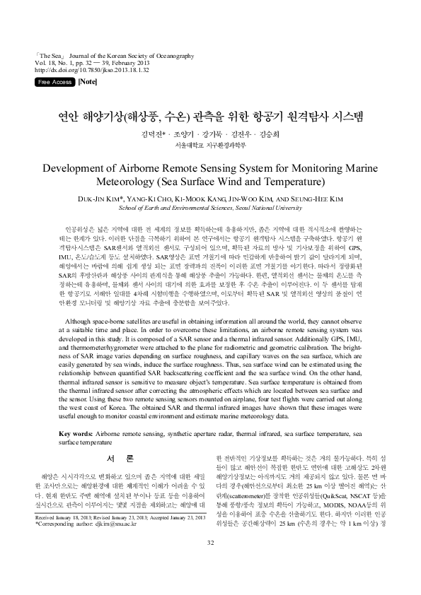 (PDF) Development of Airborne Remote Sensing System for Monitoring ...