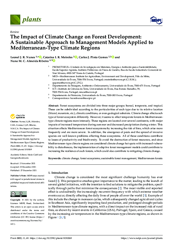 (PDF) The Impact of Climate Change on Forest Development: A Sustainable ...