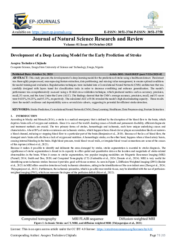 (PDF) Development of a Deep Learning Model for the Early Prediction of ...