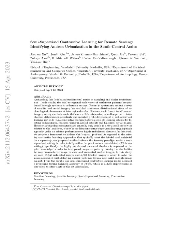 (PDF) Semi-Supervised Contrastive Learning for Remote Sensing ...