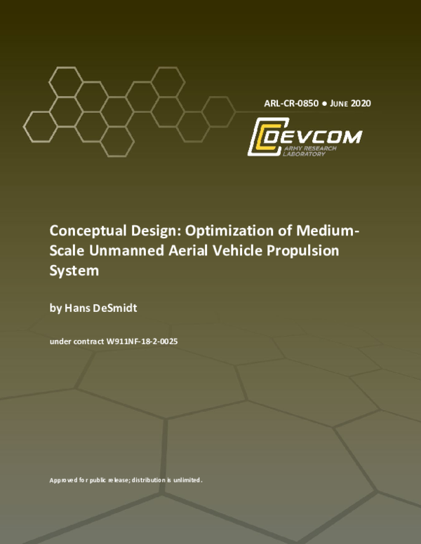 (PDF) Conceptual Design: Optimization of Medium Scale Unmanned Aerial ...