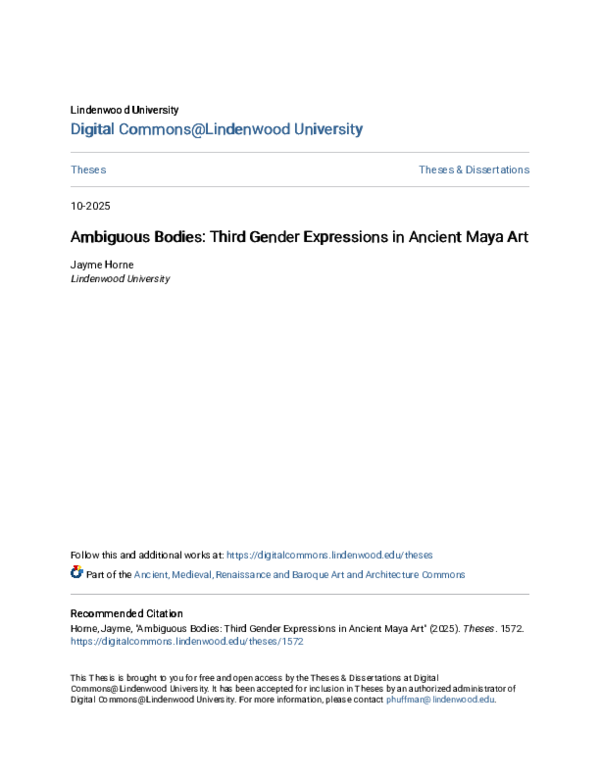 (PDF) Ambiguous Bodies: Third Gender Expression in Ancient Maya Art