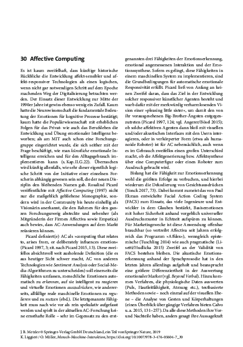 (PDF) Affective Computing