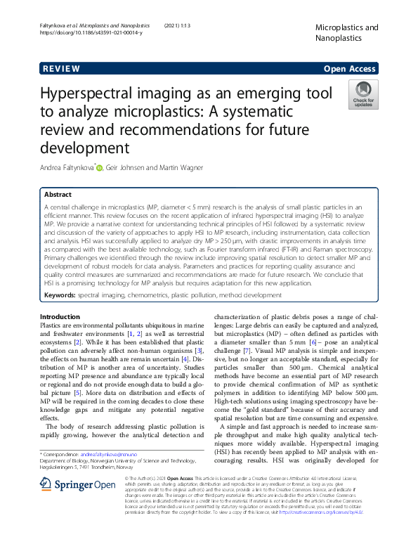 (PDF) Hyperspectral imaging as an emerging tool to analyze ...