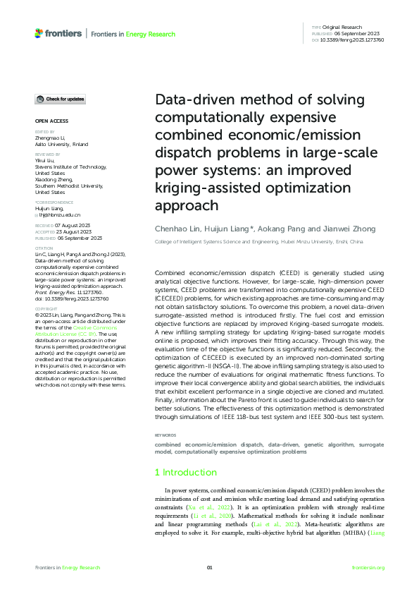(PDF) Data-driven method of solving computationally expensive combined ...