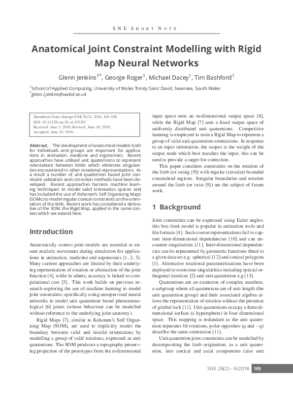 (PDF) Anatomical Joint Constraint Modelling with Rigid Map Neural Networks
