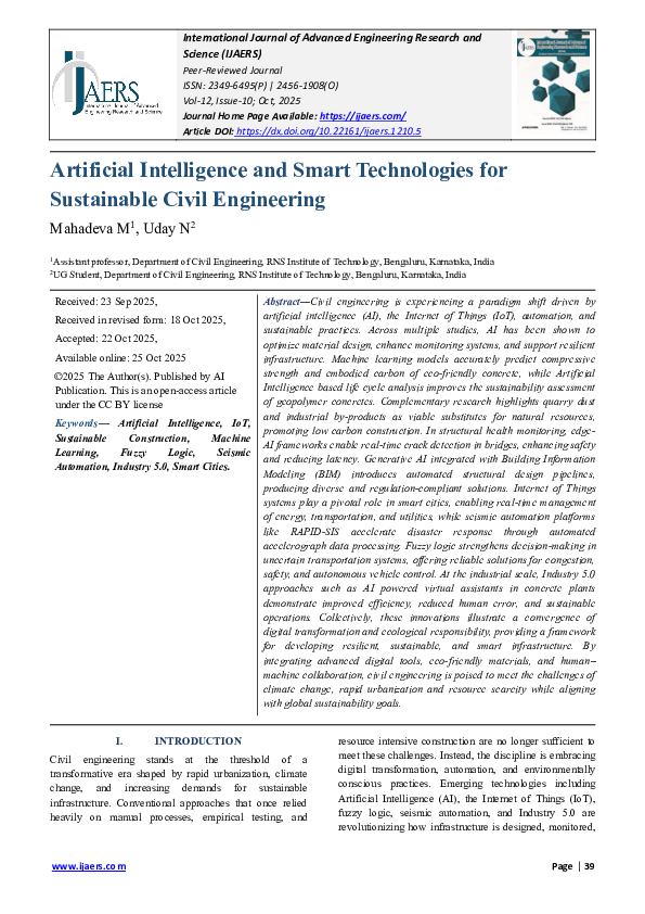 (PDF) Artificial Intelligence and Smart Technologies for Sustainable ...