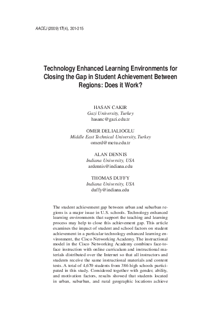 (PDF) Technology Enhanced Learning Environments for self‐regulated ...