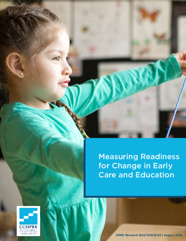 (PDF) Measuring Readiness for Change in Early Care and Education. OPRE ...