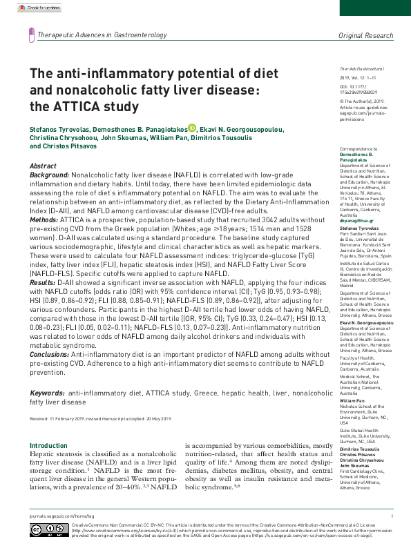 (PDF) The anti-inflammatory potential of diet and nonalcoholic fatty ...