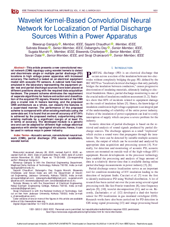 (PDF) Wavelet Kernel-Based Convolutional Neural Network for ...