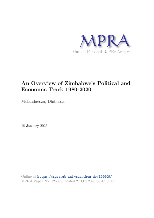 (PDF) MPRA paper