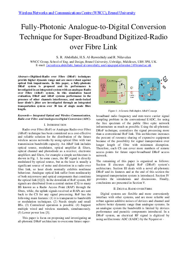 (PDF) Fully photonic analogue to digital conversion technique for super ...
