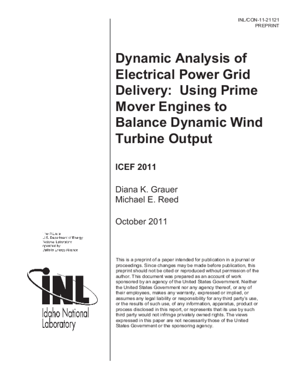 (PDF) Dynamic Analysis of Electrical Power Grid Delivery: Using Prime ...