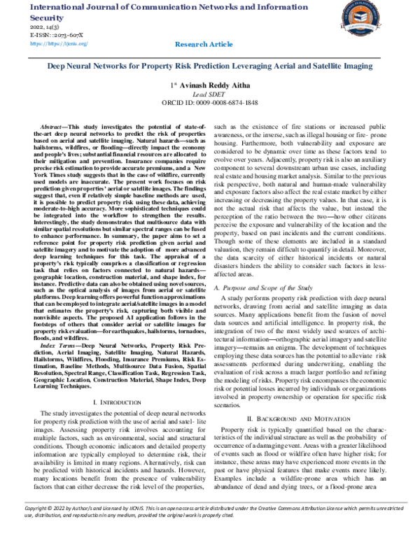 (PDF) Deep Neural Networks for Property Risk Prediction Leveraging ...