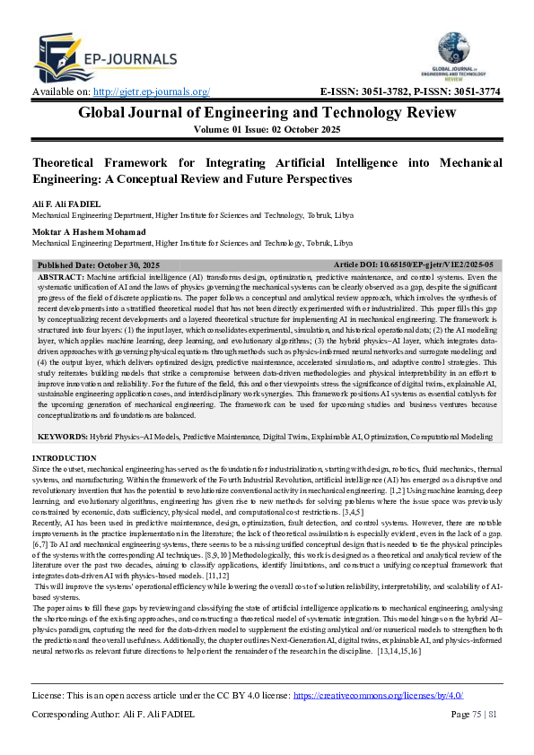 (PDF) Theoretical Framework for Integrating Artificial Intelligence ...