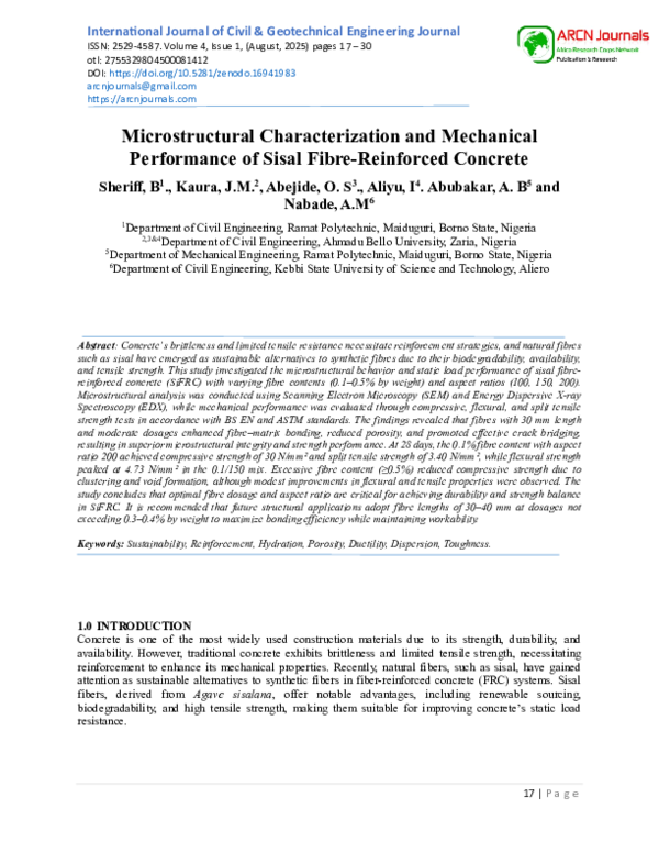 (PDF) Microstructural Characterization and Mechanical Performance of ...