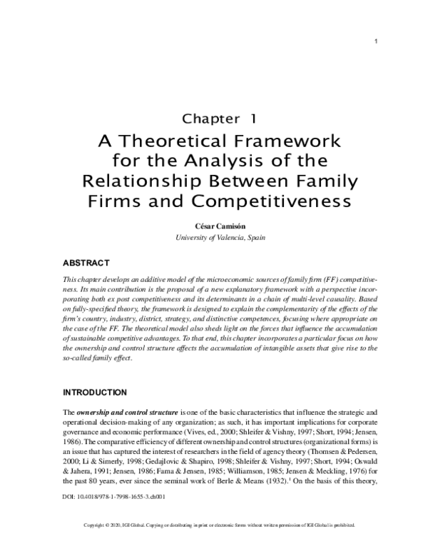 (PDF) A Theoretical Framework for the Analysis of the Relationship ...