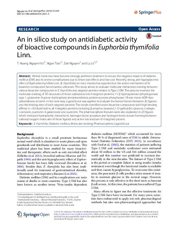 (PDF) An in silico study on antidiabetic activity of bioactive ...